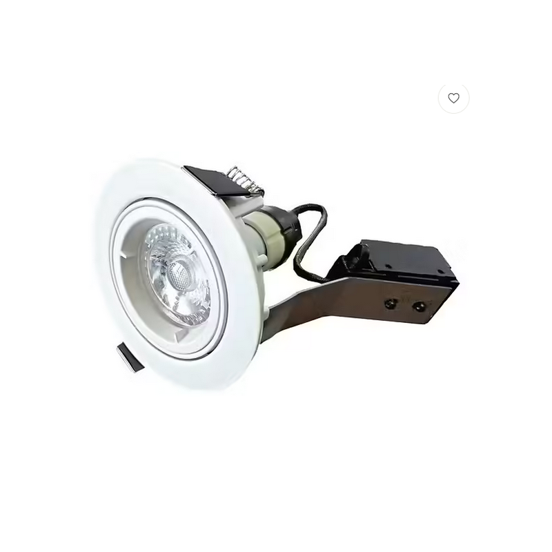 Spot orientable encastrable D.92mm GU10 LED 5W blanc - blanc chaud 2700K 350lm