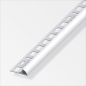 Arrêt carrelage quart de rond aluminium anodisé argent 12mm 2.5m