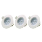 Spot fixe encastrable D.90mm GU10 LED 5W blanc - blanc chaud 3000K 350lm x3
