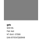 Spray d'étanchéité gris mat 500ML Motip