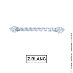 Ferme porte à ressort 40kg 222mm acier zingué blanc