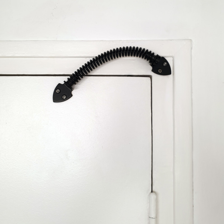 Ferme porte à ressort 40kg 222mm acier zingué blanc
