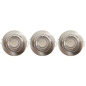 Spot orientable encastrable D.90mm GU10 LED 5W nickel satin - blanc chaud 2700K 350lm x3