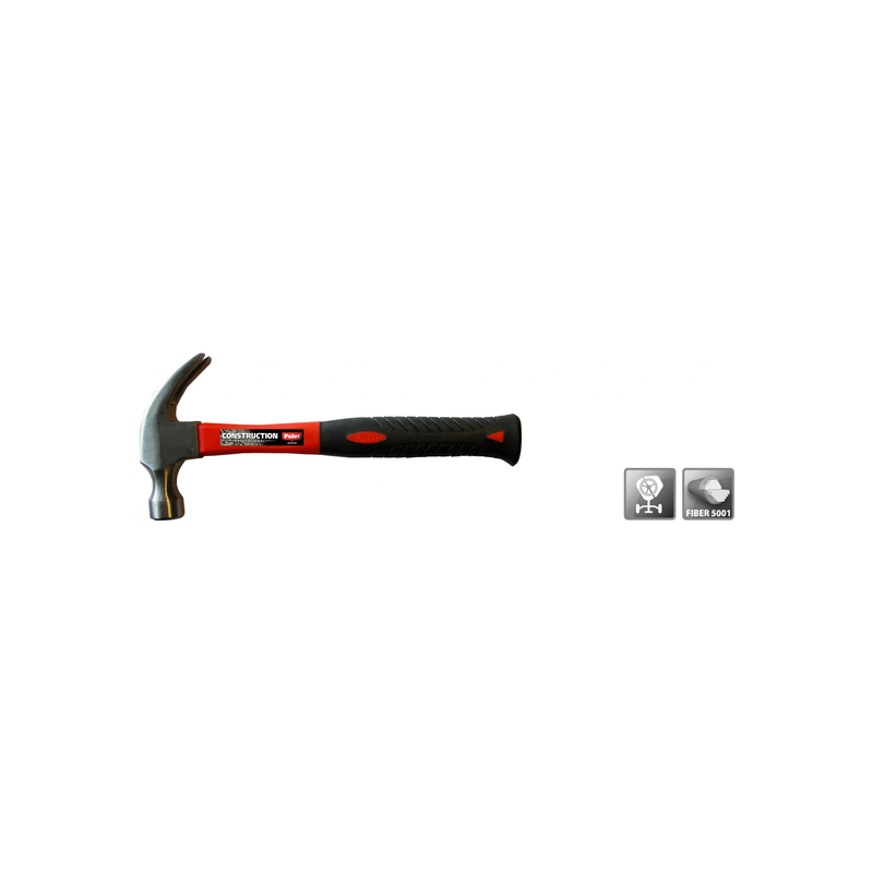 Marteau de charpentier arrache clous 560g fibre