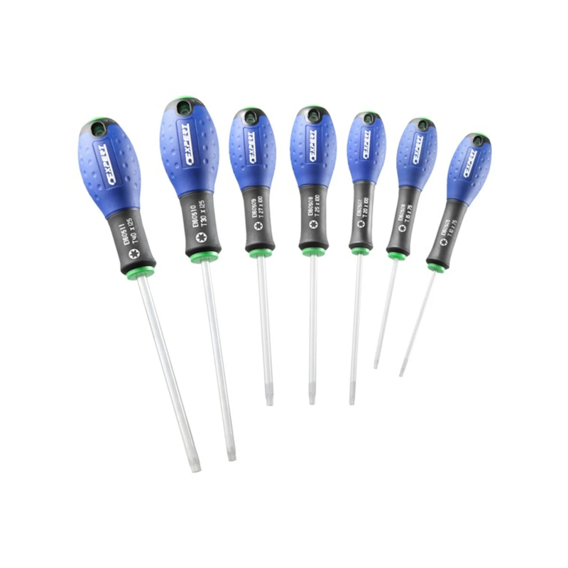 Jeu de 7 tournevis Torx T10-15-20-25-27-30-40
