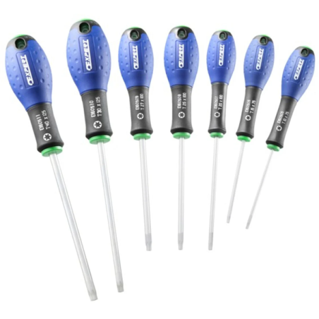 Jeu de 7 tournevis Torx T10-15-20-25-27-30-40