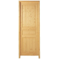 Bloc porte sapin 3 panneaux 204x83cm poussant gauche