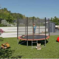 Trampoline D.3.05m + filet de sécurité + échelle
