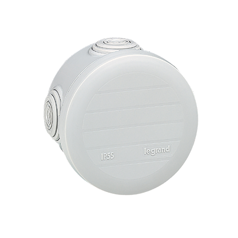 Boîte de dérivation ronde IP55 Plexo D.70mm P.45mm gris