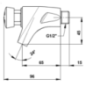 Robinet de lavabo presto mural P504 7S
