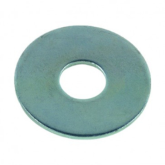 Rondelle plate xl acier zingué D.12mm x100