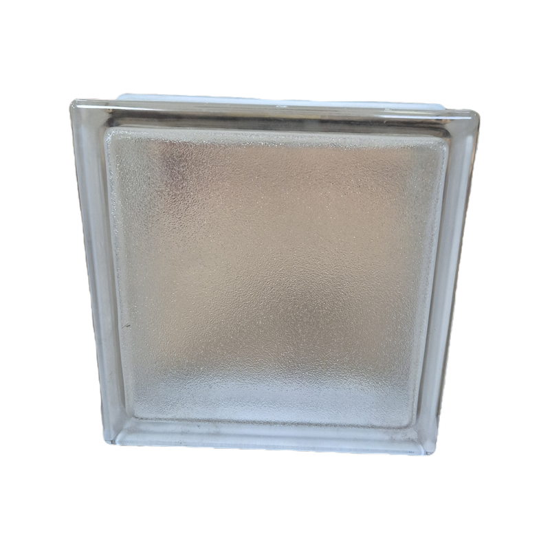 Brique de verre 19x19x8cm incolore satinée
