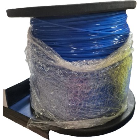 Fil débroussailleuse nylon carré D.2.4mm 1587m bleu