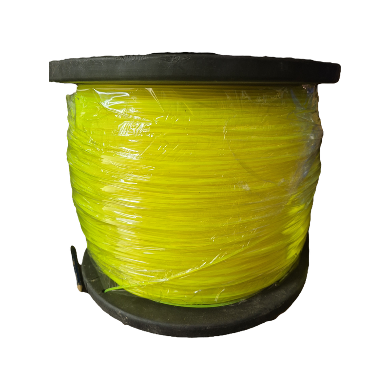 Fil débroussailleuse nylon rond D.2.4mm 1746m jaune