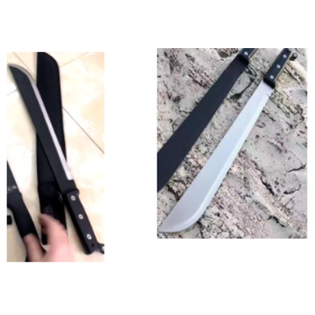 Machette à manche en plastique 41cm noire