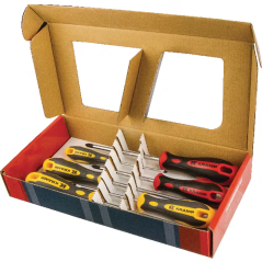 Jeu de 6 tournevis fente + Phillips