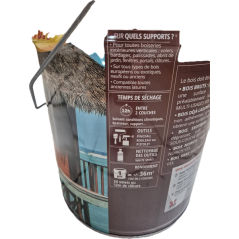 Lasure solvant condition tropicales 6L satin acajou
