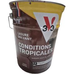 Lasure solvant condition tropicales 6L satin acajou