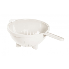 Passoire avec anse 2.5L D.25cm H.12.5cm crème