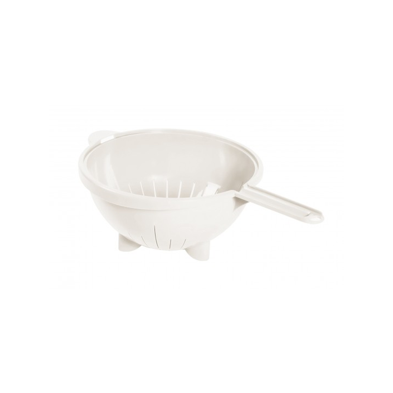 Passoire avec anse 2.5L D.25cm H.12.5cm crème