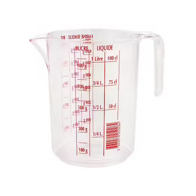 Pichet doseur 1L gradué EDA cristal