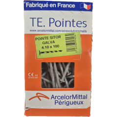 Pointe sitor galva 4.1x100mm pqt 1kg