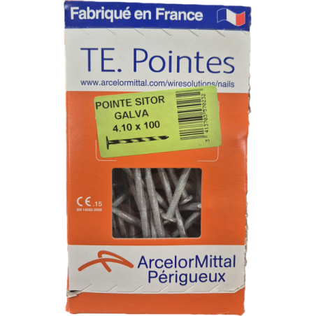 Pointe sitor galva 4.1x100mm pqt 1kg