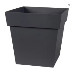 Pot toscane carre 32cm 22l gris anthracite