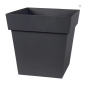 Pot toscane carre 32cm 22l gris anthracite