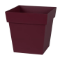 Pot toscane carre 32cm 22l rouge bourgogne