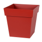Pot toscane carre 32cm 22l rouge rubis