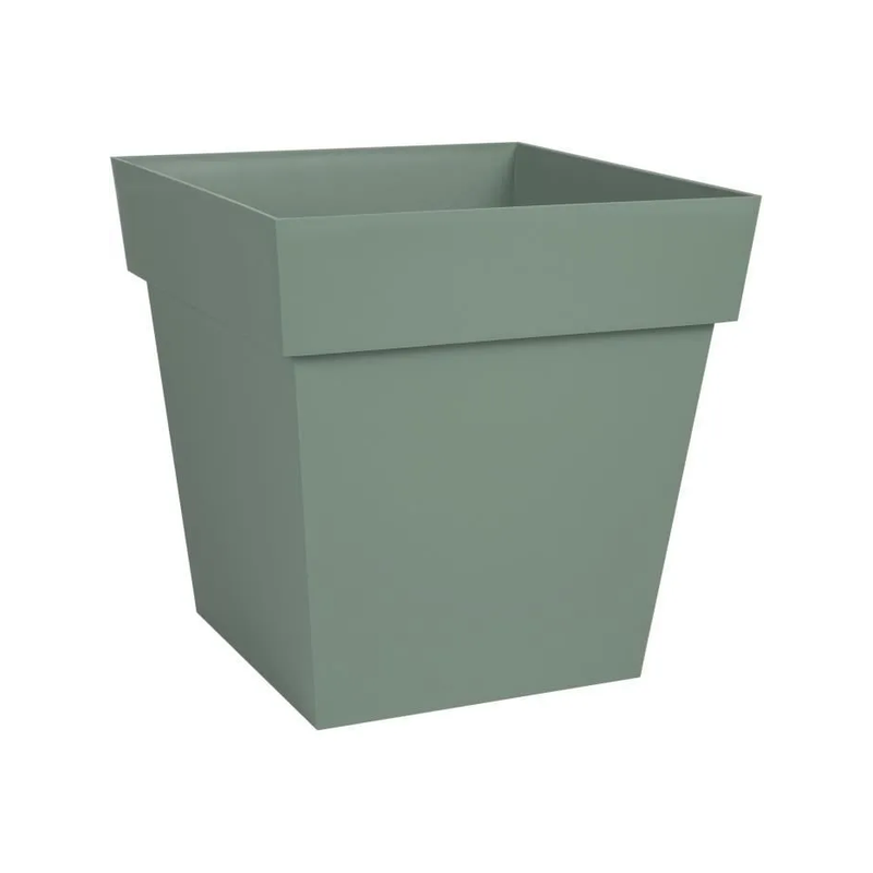Pot toscane carre 32cm 22l vert laurier