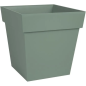 Pot toscane carre 32cm 22l vert laurier