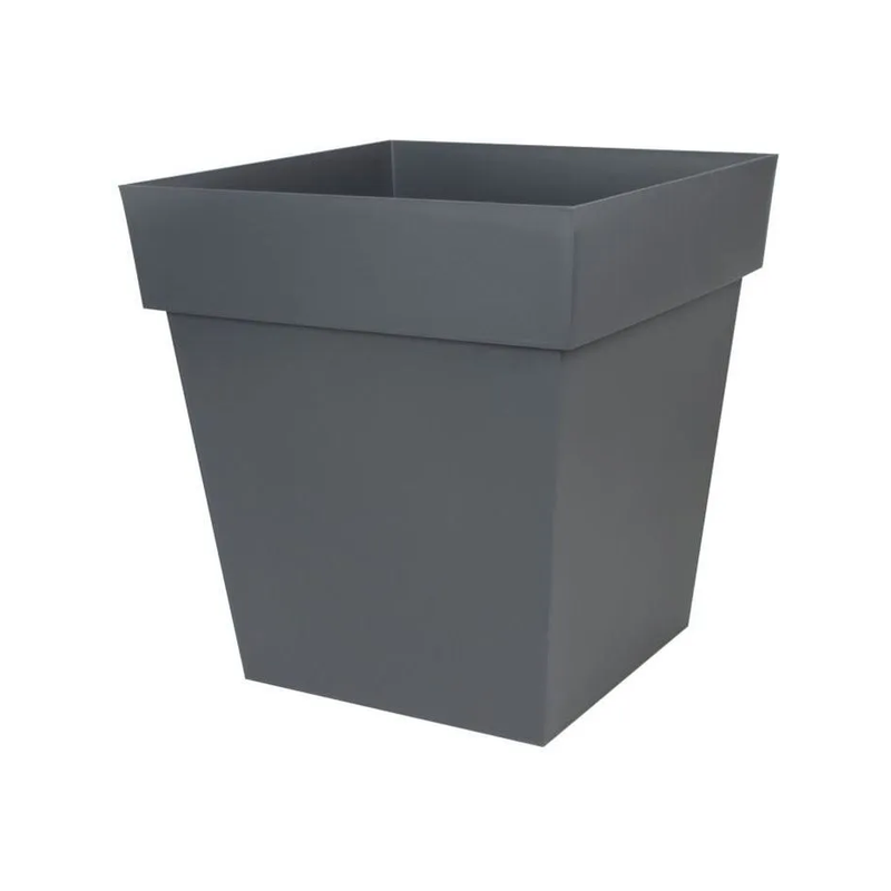 Pot toscane carre 50cm 87l gris anthracite