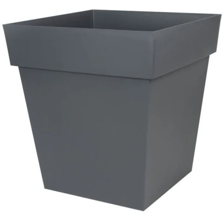 Pot toscane carre 50cm 87l gris anthracite