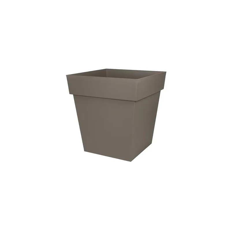 Pot toscane carre 50cm 87l taupe