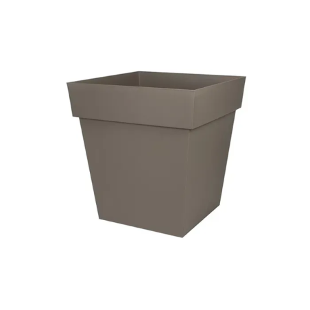 Pot toscane carre 50cm 87l taupe