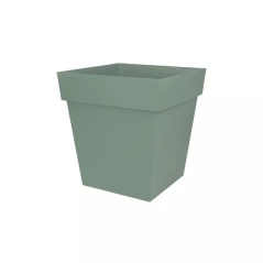 Pot toscane carre 50cm 87l vert laurier