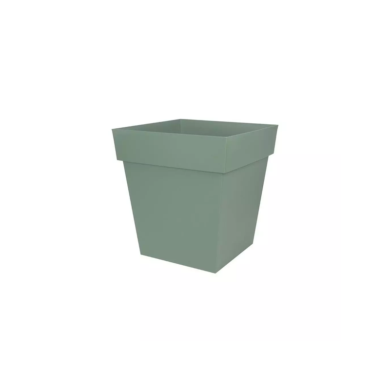 Pot toscane carre 50cm 87l vert laurier