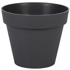 Pot toscane d.20cm 3l gris anthracite