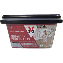 Rénovation perfection cuisine & salle de bain 2.5L satin gris zinc