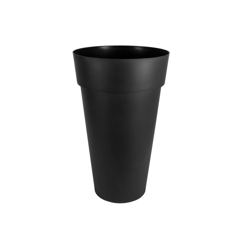 Vase haut toscane d.48cm h.80cm 90l gris anthracite