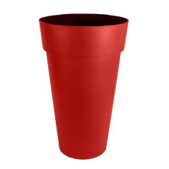 Vase haut toscane d.48cm h.80cm 90l rouge rubis