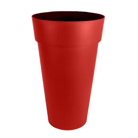 Vase haut toscane d.48cm h.80cm 90l rouge rubis