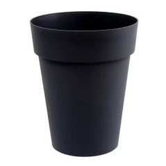 Vase mi-haut toscane d.44cm h.53cm 50l gris anthracite