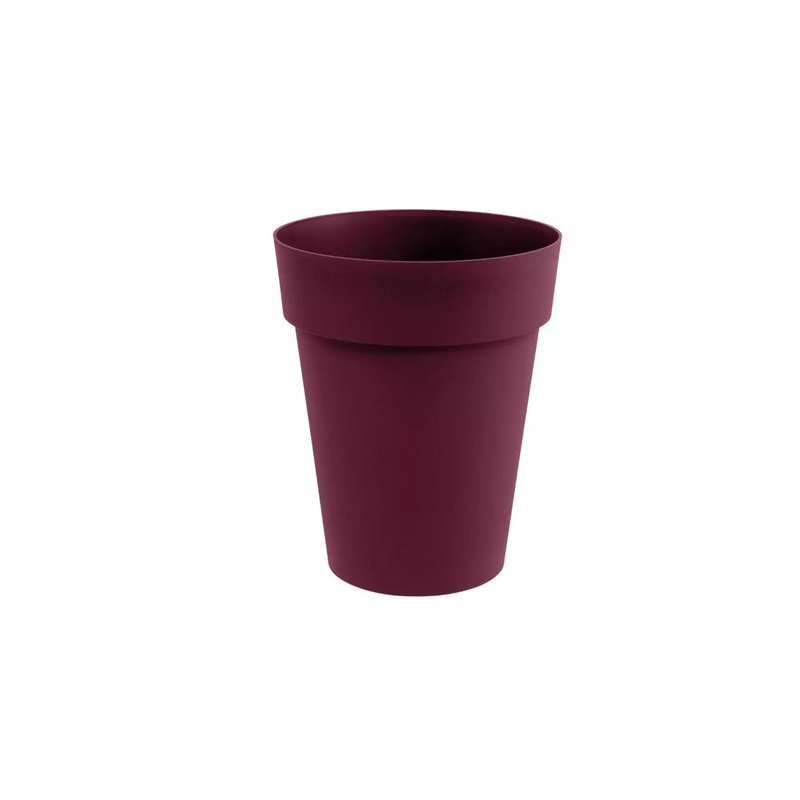Vase mi-haut toscane d.44cm 50l rouge bourgogne