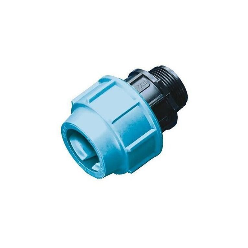 Raccord droit polypropylène pour pe25 m20/27