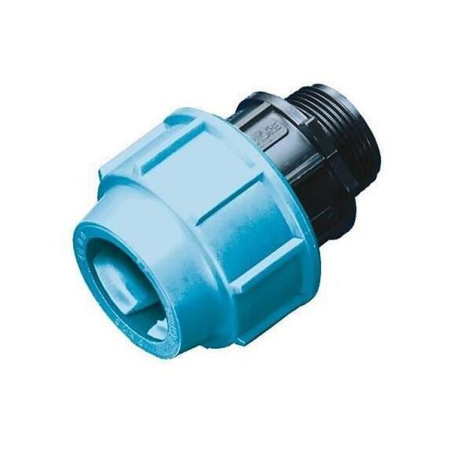 Raccord droit polypropylène pour pe25 m20/27