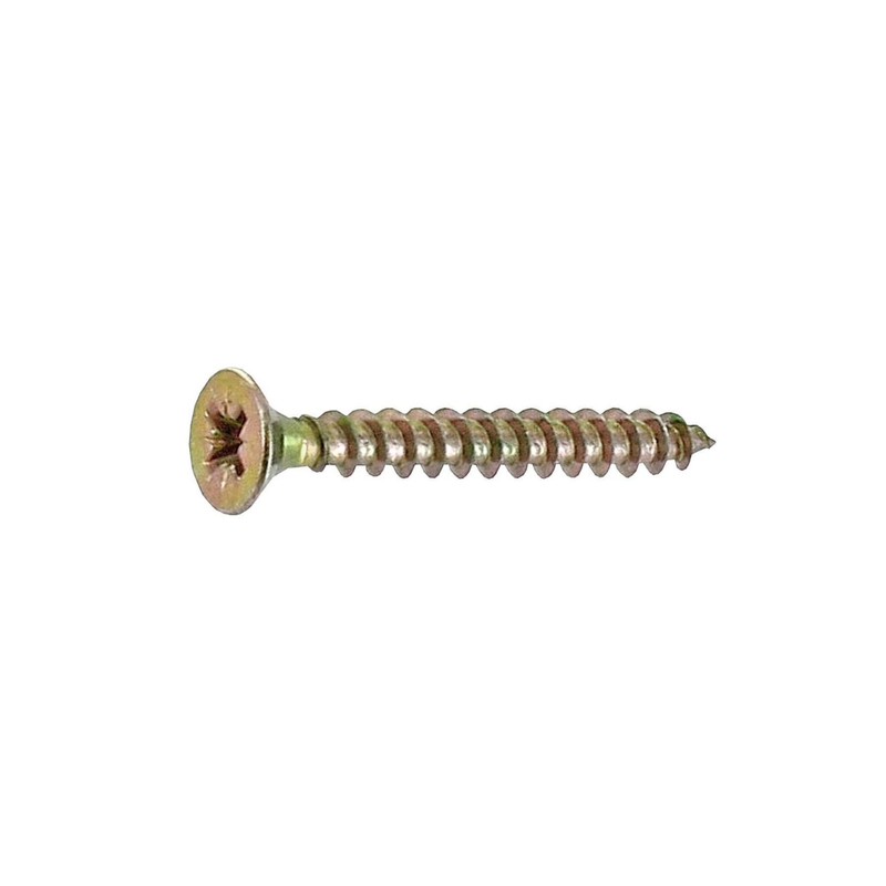 Vis agglo tête fraisée acier bichromaté 4x25mm x24 pz2
