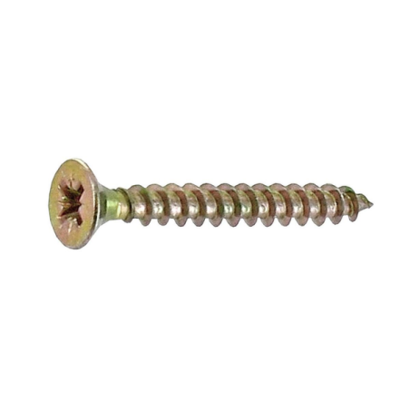 Vis agglo tête fraisée acier bichromaté 4x25mm x24 pz2